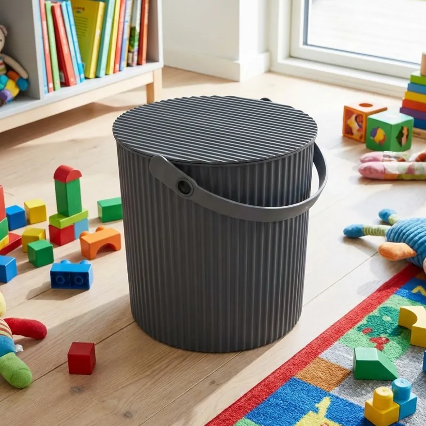 Omnioutil Plastikspand - Mørkegrå. 10 liter