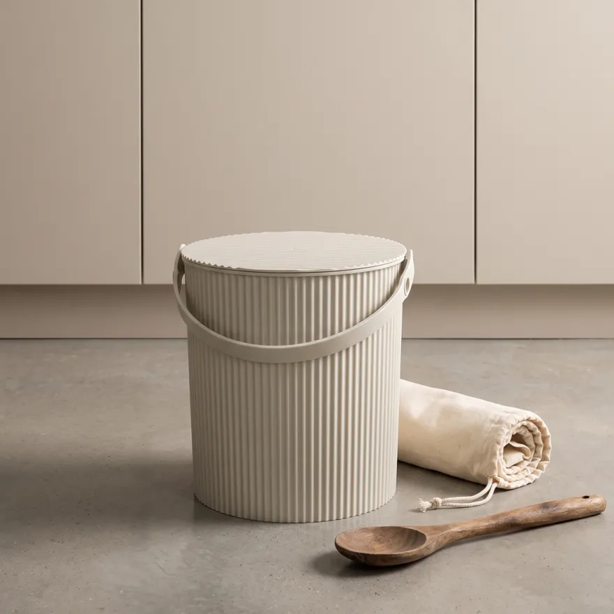 Omnioutil Plastikspand - Pale Beige 20 Liter