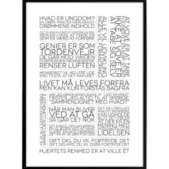 Plakat - Citatcollage - Søren Kierkegaard