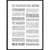 Plakat - De fantastiske børn, sort/hvid