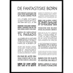 Plakat - De fantastiske børn, sort/hvid