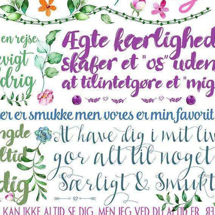 Plakat - Den helt store kærlighed, colors