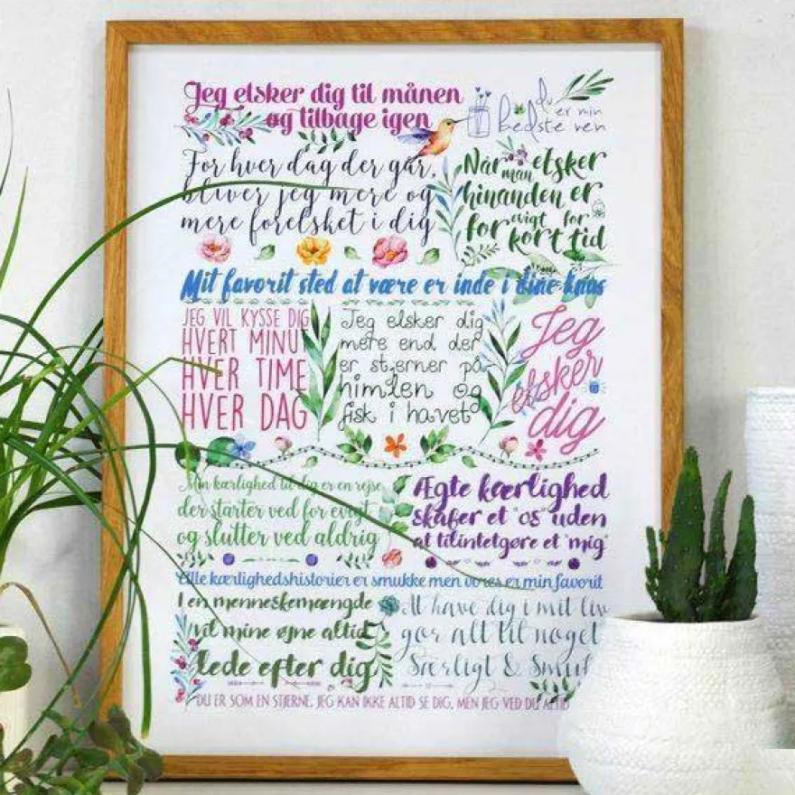 Plakat - Den helt store kærlighed, colors