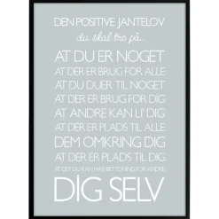 Plakat - Den positive jantelov - colors