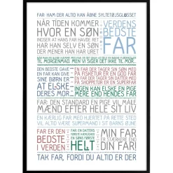 Plakat - Far er den bedste i verden - Colors
