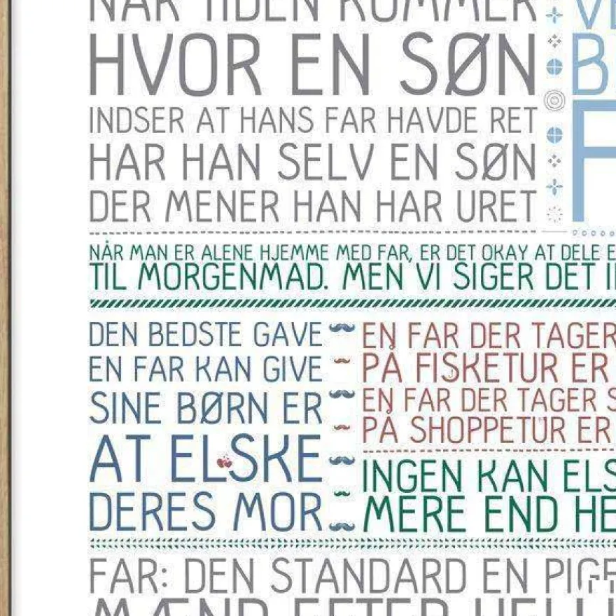 Plakat - Far er den bedste i verden - Colors