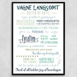 Plakat - Hverdagen colors - vælg størrelse