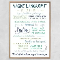 Plakat - Hverdagen colors - vælg størrelse