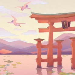 Plakat - Japan is amazing - Itsukushima Torii Gate