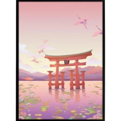 Plakat - Japan is amazing - Itsukushima Torii Gate