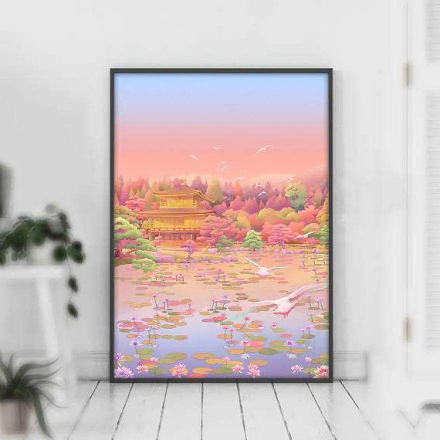 Plakat - Japan is amazing - Kinkaku-Ji