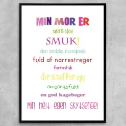 Plakat - Min mor er - Colors
