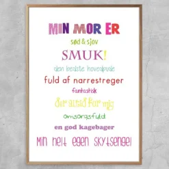 Plakat - Min mor er - Colors