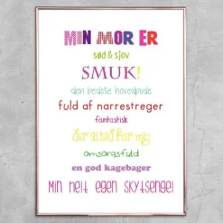 Plakat - Min mor er - Colors