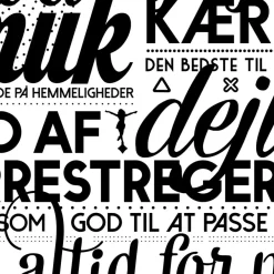 Plakat - Min mor er. Version 2. Sort/Hvid