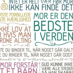 Plakat - Mor er den bedste i verden - colors