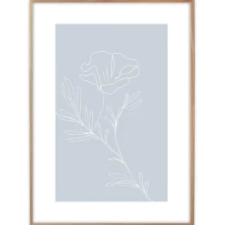 Plakat - One line flower #1