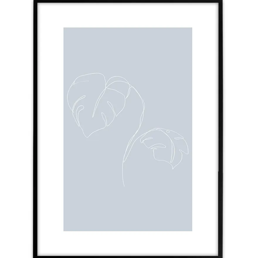 Plakat - One line flower #3