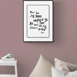 Plakat - Pippi citat - "Det har jeg ikke prøvet før" - S/H