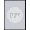 Plakat - Pyt, grå