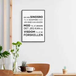 Plakat "Sindsrobønnen V2.0". Sort/Hvid. Vælg Str.