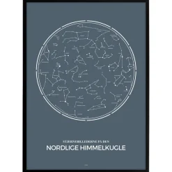 Plakat - Stjernebilleder - Grå