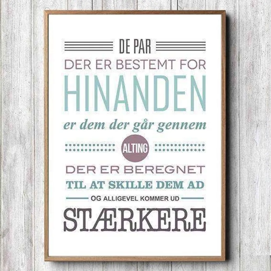 Plakat - Stærke par, colors