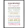 Plakat Vores kærlighed - Multicolor