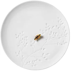 Räder lille fad i porcelæn - Golden Bird