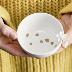 Räder lille skål i porcelæn med blomst