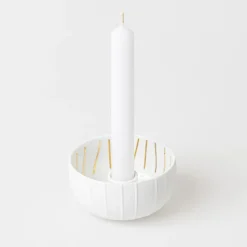 Räder Lysestage - Candle Bowl, STRIPES