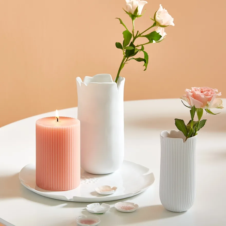 Räder stor vase i porcelæn - Blooming Life, Daisy