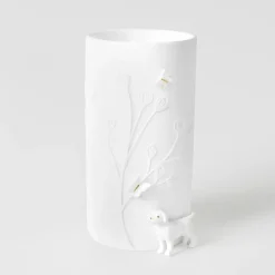 Räder Vase i porcelæn, Hund, Stående