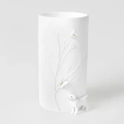 Räder Vase i porcelæn, Hund, Stående