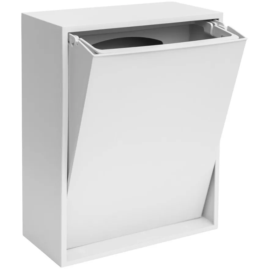 ReCollector væghængt box til affaldssortering - Brilliant White