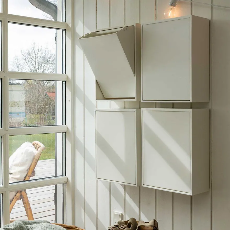 ReCollector væghængt box til affaldssortering - Brilliant White