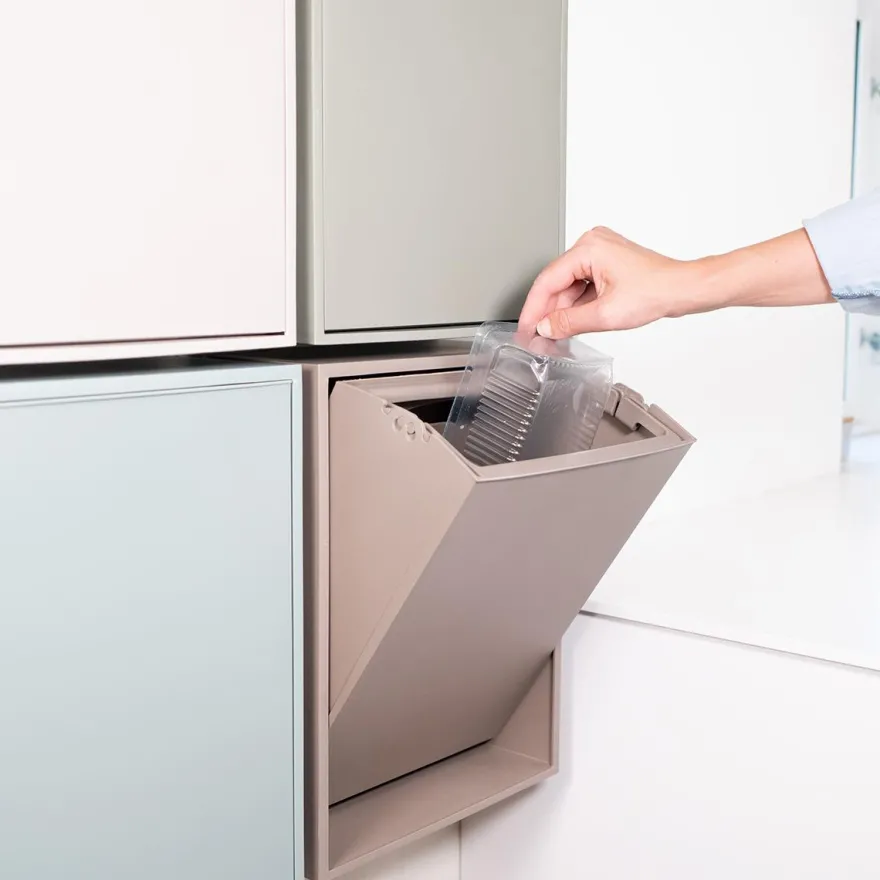 ReCollector væghængt box til affaldssortering - Brilliant White