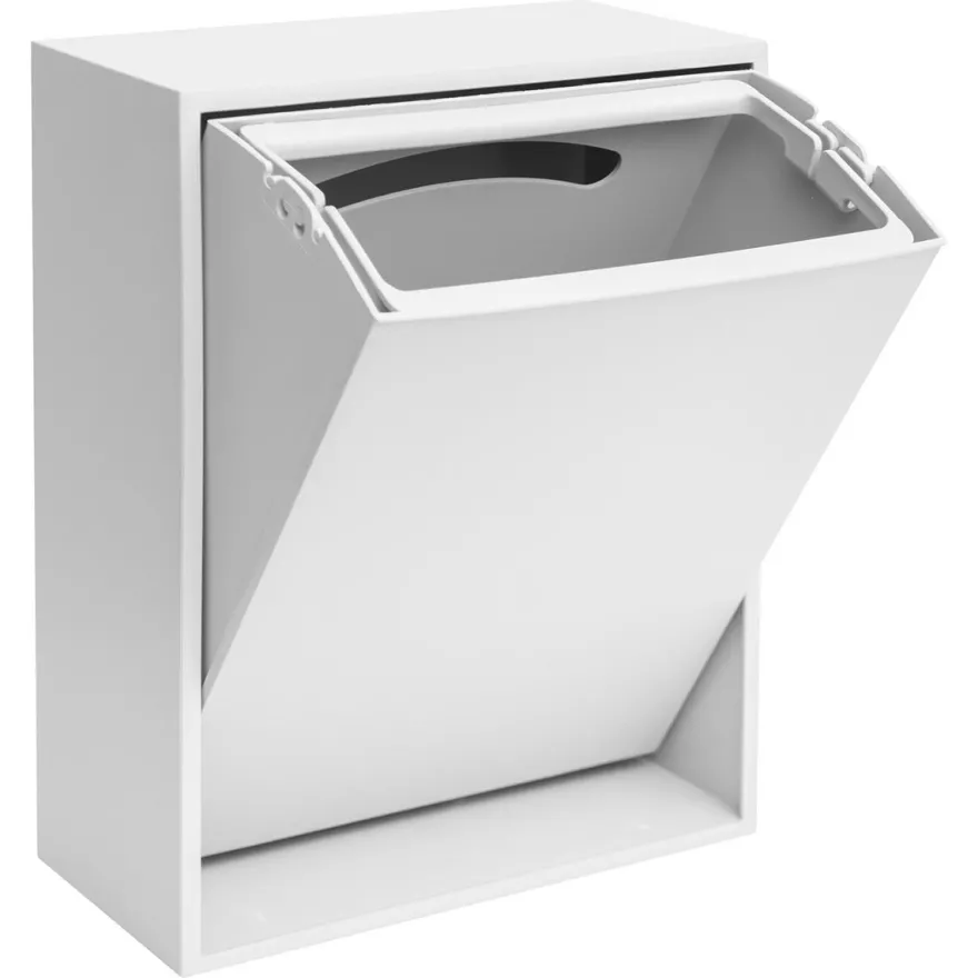 ReCollector væghængt box til affaldssortering - Brilliant White