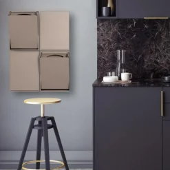 ReCollector væghængt box til affaldssortering - Fungi Brown