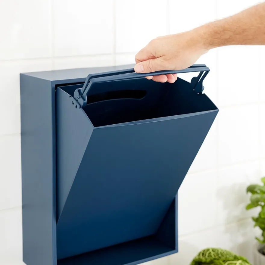 ReCollector væghængt box til affaldssortering - Oak Green