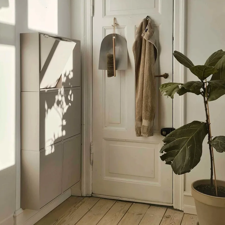 ReCollector væghængt box til affaldssortering - Silver Cloud Grey