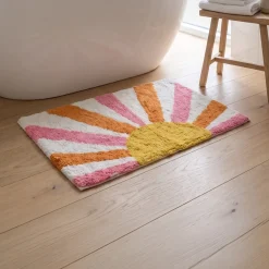 Rex London Bademåtte i tufted bomuld - Solnedgang 50x80 cm