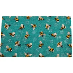 Rex London Dørmåtte i kokos 43x73 cm - Humlebier