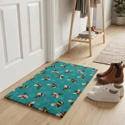 Rex London Dørmåtte i kokos 43x73 cm - Humlebier