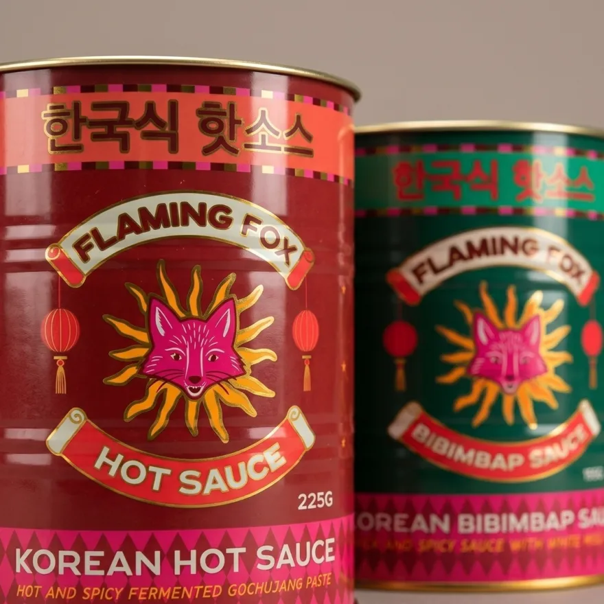 Rex London Metaldåser - Hot Sauce Medium. Sæt med 2 stk