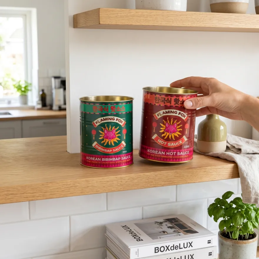 Rex London Metaldåser - Hot Sauce Medium. Sæt med 2 stk