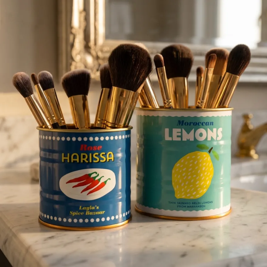 Rex London Metaldåser - Lemon/Harissa mini. Sæt med 2 stk