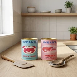 Rex London Metaldåser - Oceans Brand Medium. Sæt med 2 stk
