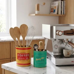 Rex London Metaldåser - Vintage Coffee Medium. Sæt med 2 stk