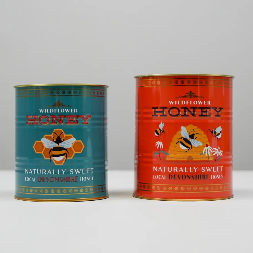 Rex London Metaldåser - Wildflower Honey Medium. Sæt med 2 stk